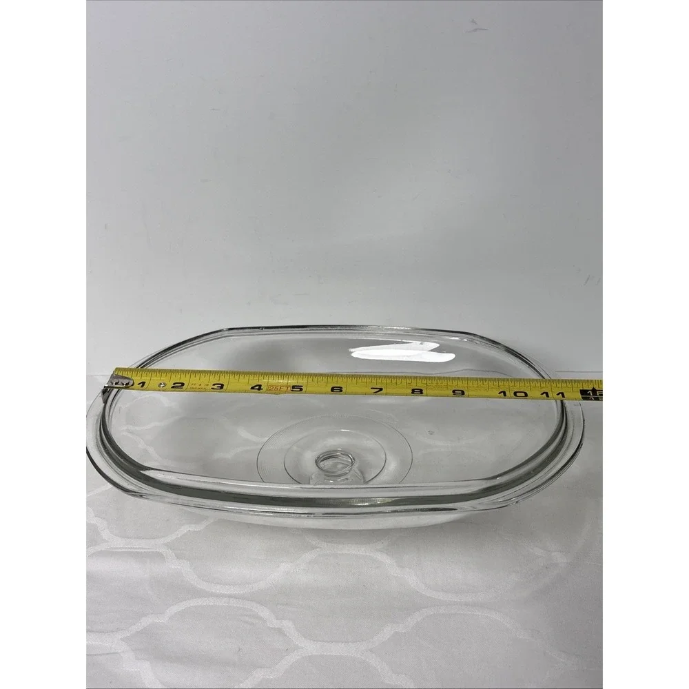 Original Rival Crock Pot Oval Glass Cover Lid Only  3860 3745 3755 3756 Chipped